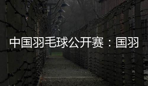 中国羽毛球公开赛:国羽闯入五项决赛 女双提前包揽冠亚军
